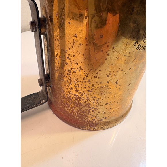 Vintage Brass Blow Torch G B Barthe 1.8L Fuel Capacity Blowtorch Tool - Picture 7 of 13